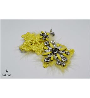 Earrings luxury yellow