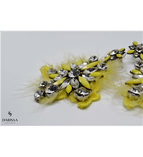 Earrings luxury yellow