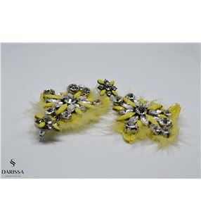 Earrings luxury yellow