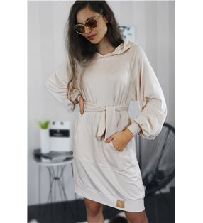 Mikinové šaty IKA/ béžová