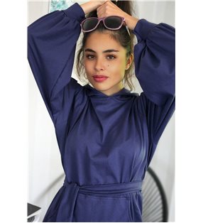 Mikinové šaty IKA/fialová