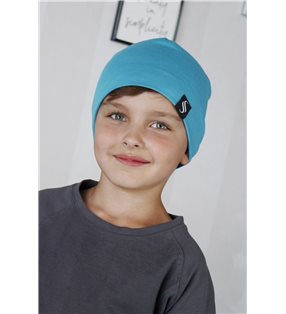 Detská čiapka Kame/tyrkysová