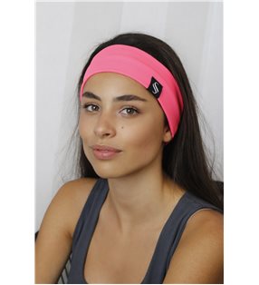 Látková čelenka Oli/ružový neon
