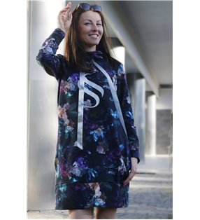 MIkinové šaty Sandra/ modrá
