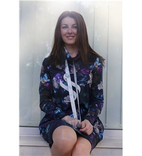 MIkinové šaty Sandra/ modrá